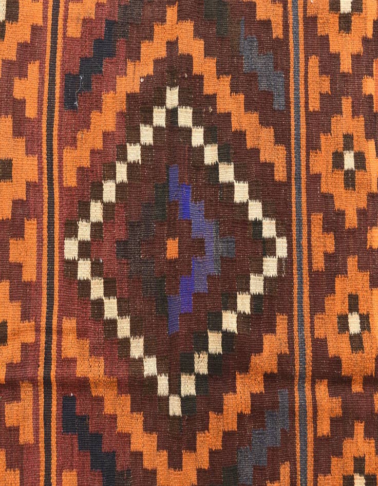 Detail image of  4' 1 x 4' 2  Hand Woven Kilim Modern Wool Square Rug