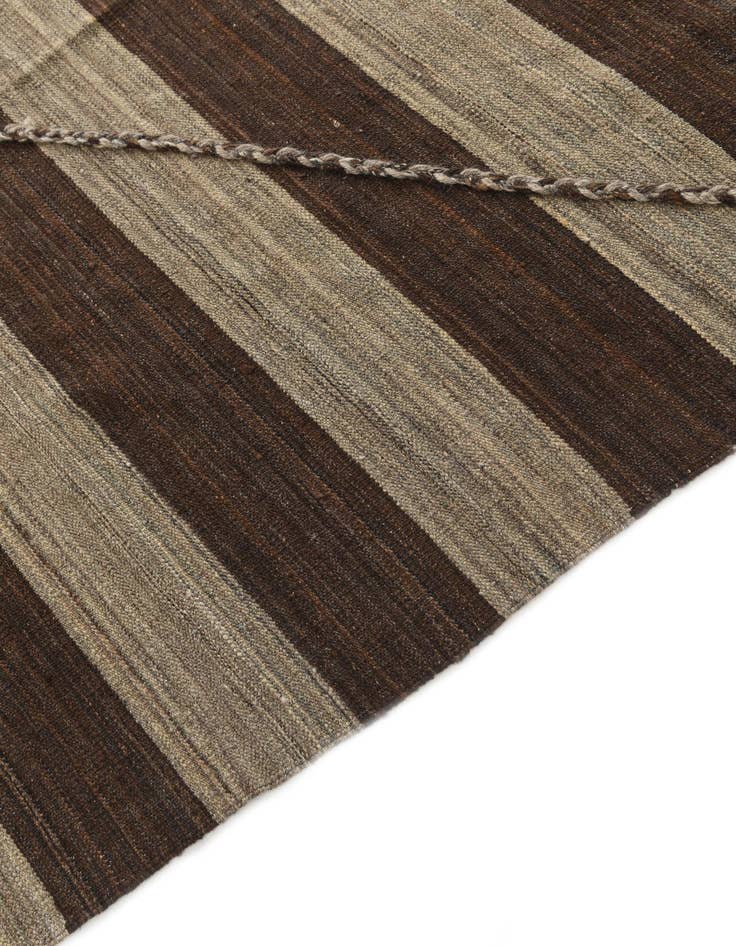 Detail image of  13' 1 x 13' 8  Hand Woven Kilim Modern Wool Square Rug