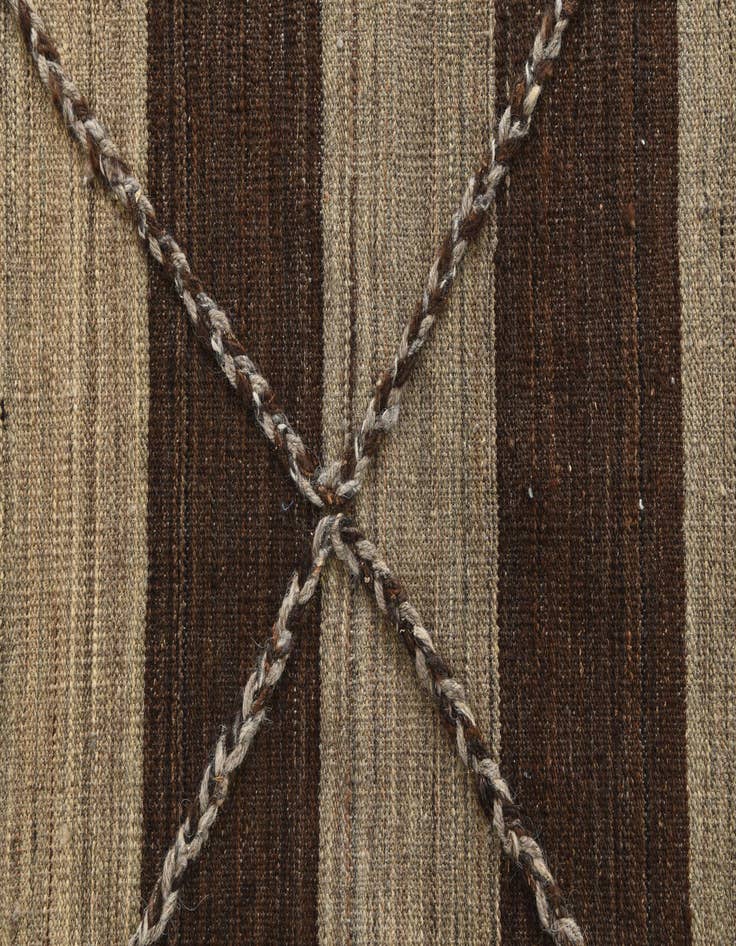 Detail image of  13' 1 x 13' 8  Hand Woven Kilim Modern Wool Square Rug
