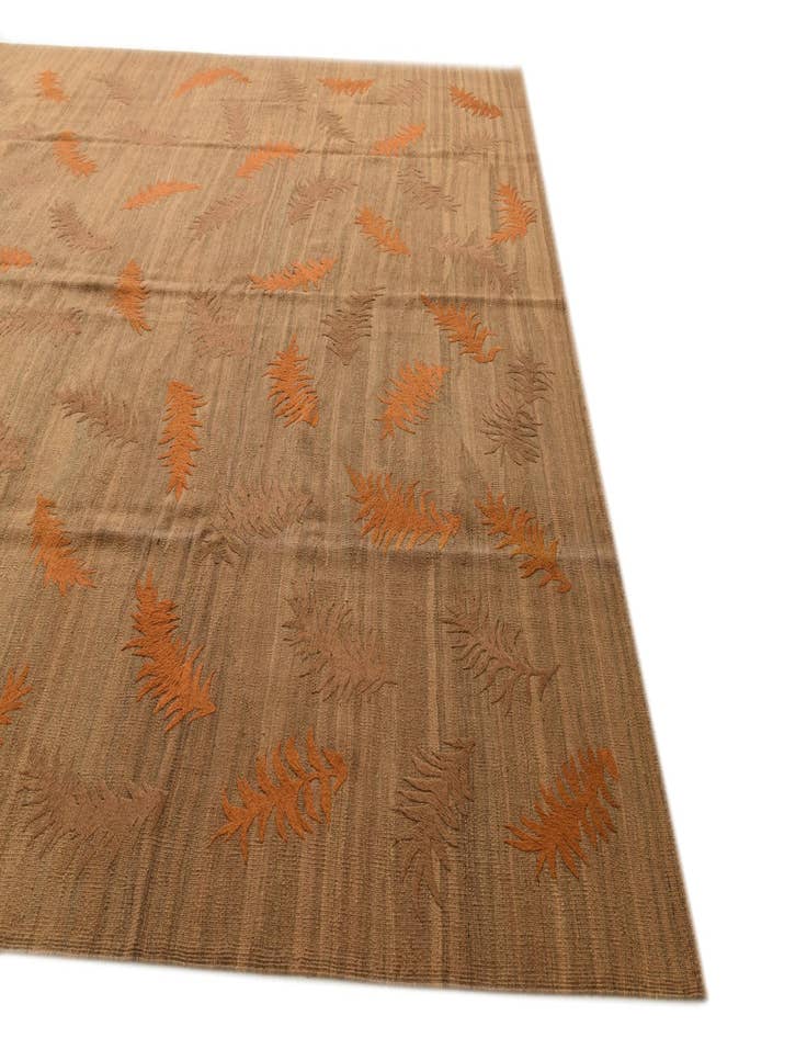 Detail image of  10' 2 x 10' 3  Hand Woven Kilim Modern Square Rug