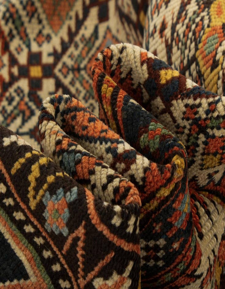 Detail image of  3' 7 x 4' 5 Marasali Wool Square Rug