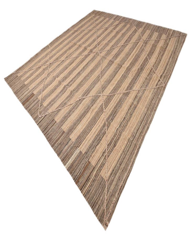 Detail image of  12' 6 x 13'  Hand Knotted Moroccan Wool Square Rug