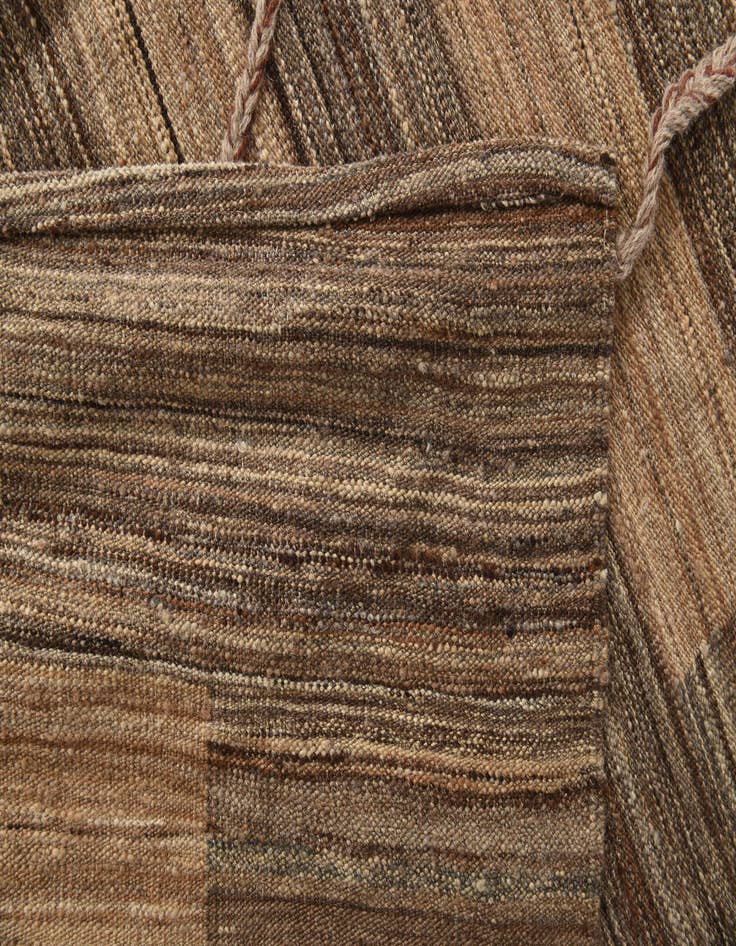 Detail image of  12' 6 x 13'  Hand Knotted Moroccan Wool Square Rug