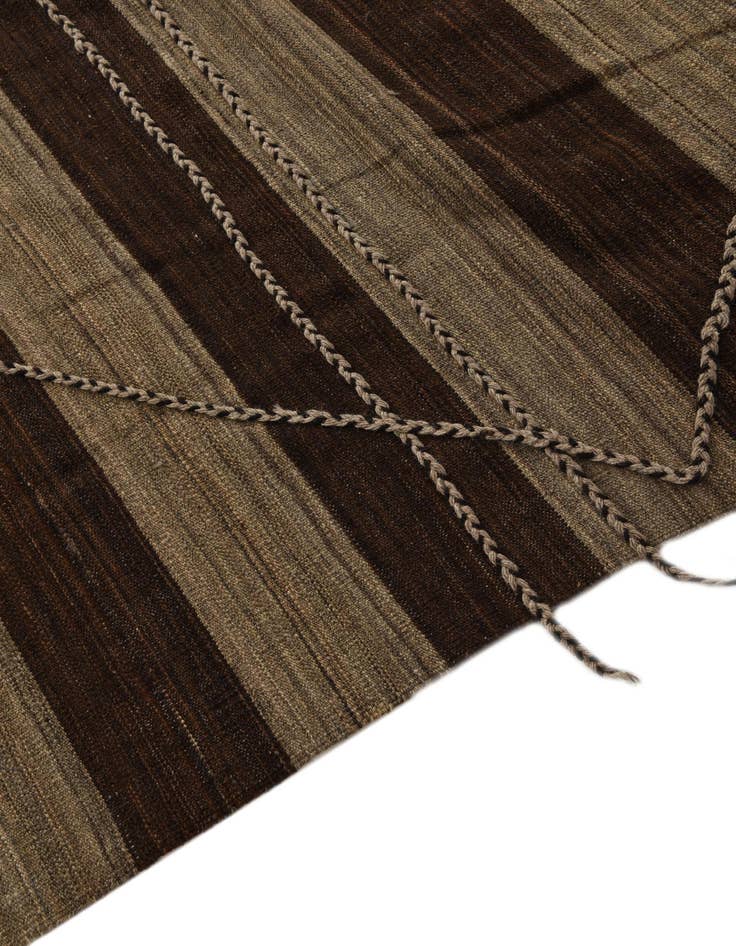 Detail image of  13' 3 x 13' 7  Hand Knotted Moroccan Wool Square Rug