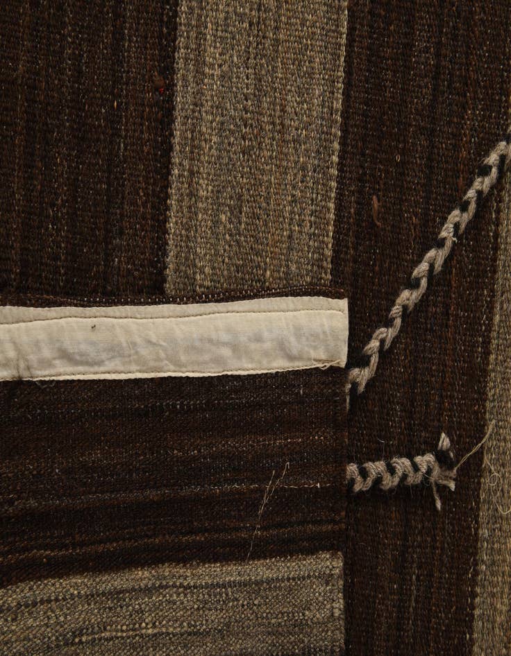 Detail image of  13' 3 x 13' 7  Hand Knotted Moroccan Wool Square Rug