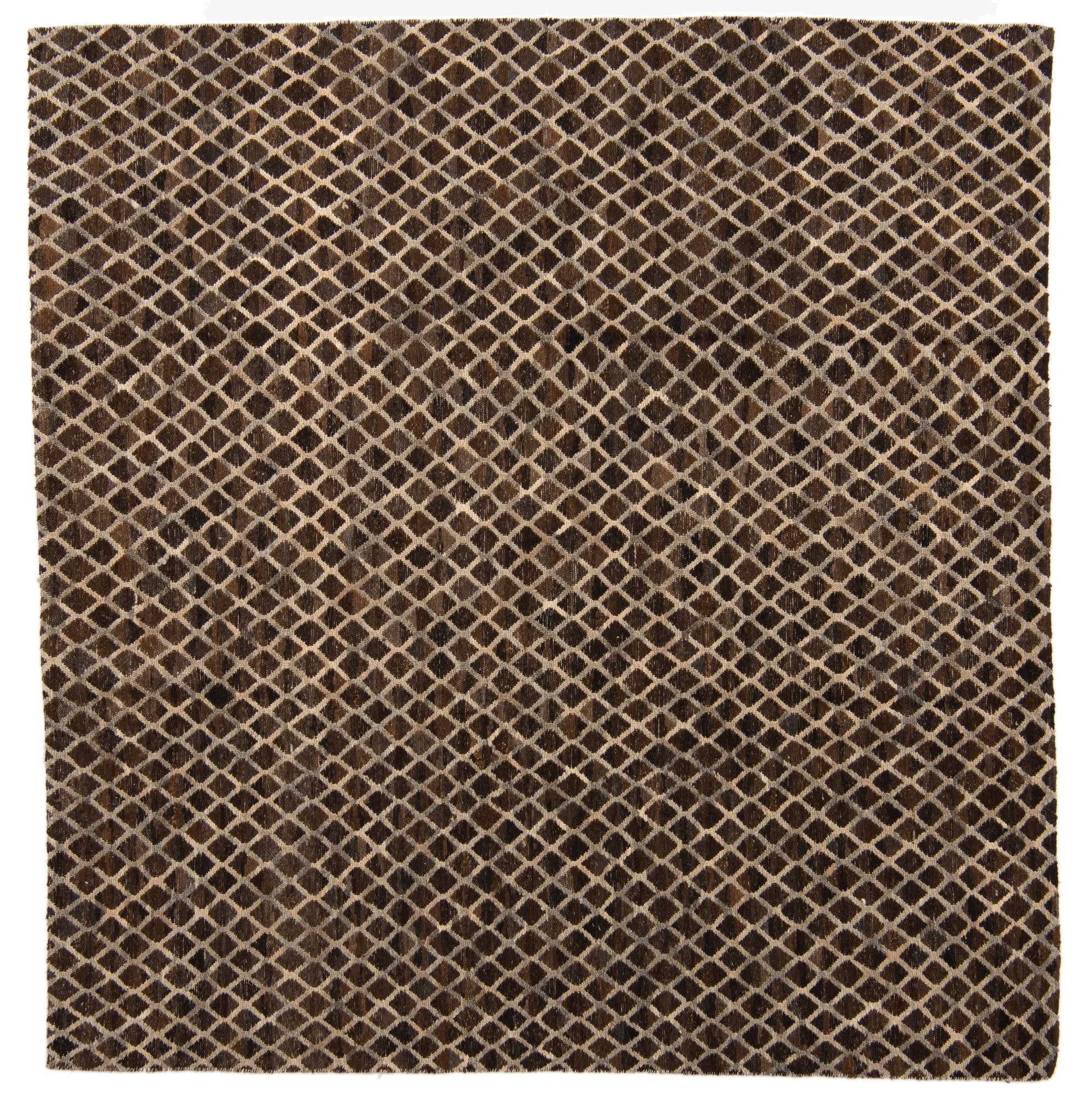  7' 10 x 8' 1  Hand Knotted Moroccan Wool Square Rug