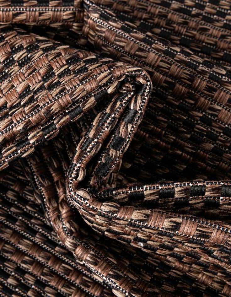 Detail image of  6' x 6'  Washable Border Indoor / Outdoor Square Rug