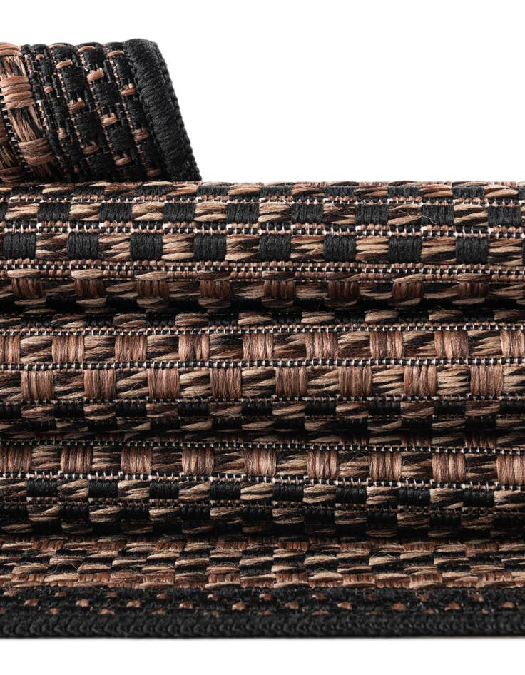 Detail image of  6' x 6'  Washable Border Indoor / Outdoor Square Rug