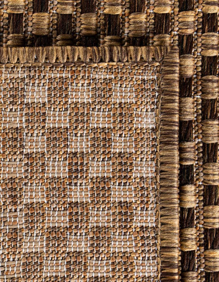 Detail image of  6' x 6'  Washable Border Indoor / Outdoor Square Rug