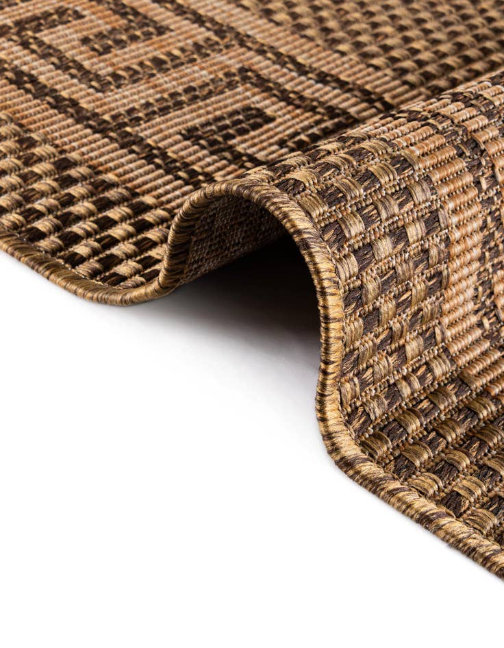 Detail image of  6' x 6'  Washable Border Indoor / Outdoor Square Rug