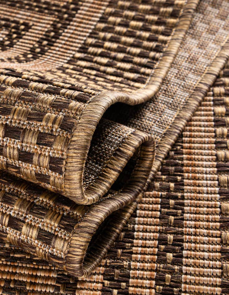 Detail image of  6' x 6'  Washable Border Indoor / Outdoor Square Rug