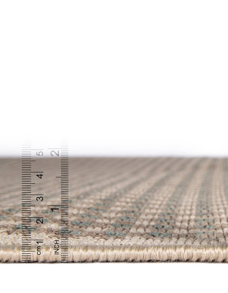 Detail image of  7' 10 x 7' 10  Washable Border Indoor / Outdoor Square Rug