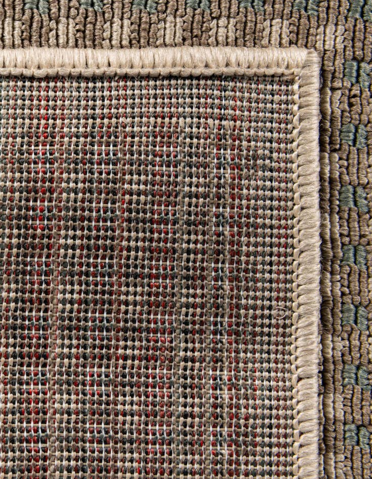 Detail image of  7' 10 x 7' 10  Washable Border Indoor / Outdoor Square Rug