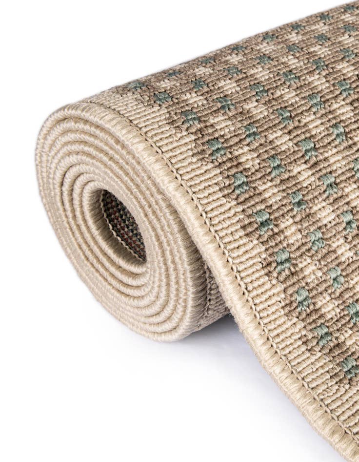 Detail image of  7' 10 x 7' 10  Washable Border Indoor / Outdoor Square Rug