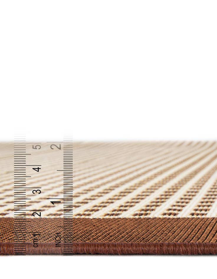 Detail image of  7' 10 x 7' 10  Washable Border Indoor / Outdoor Square Rug