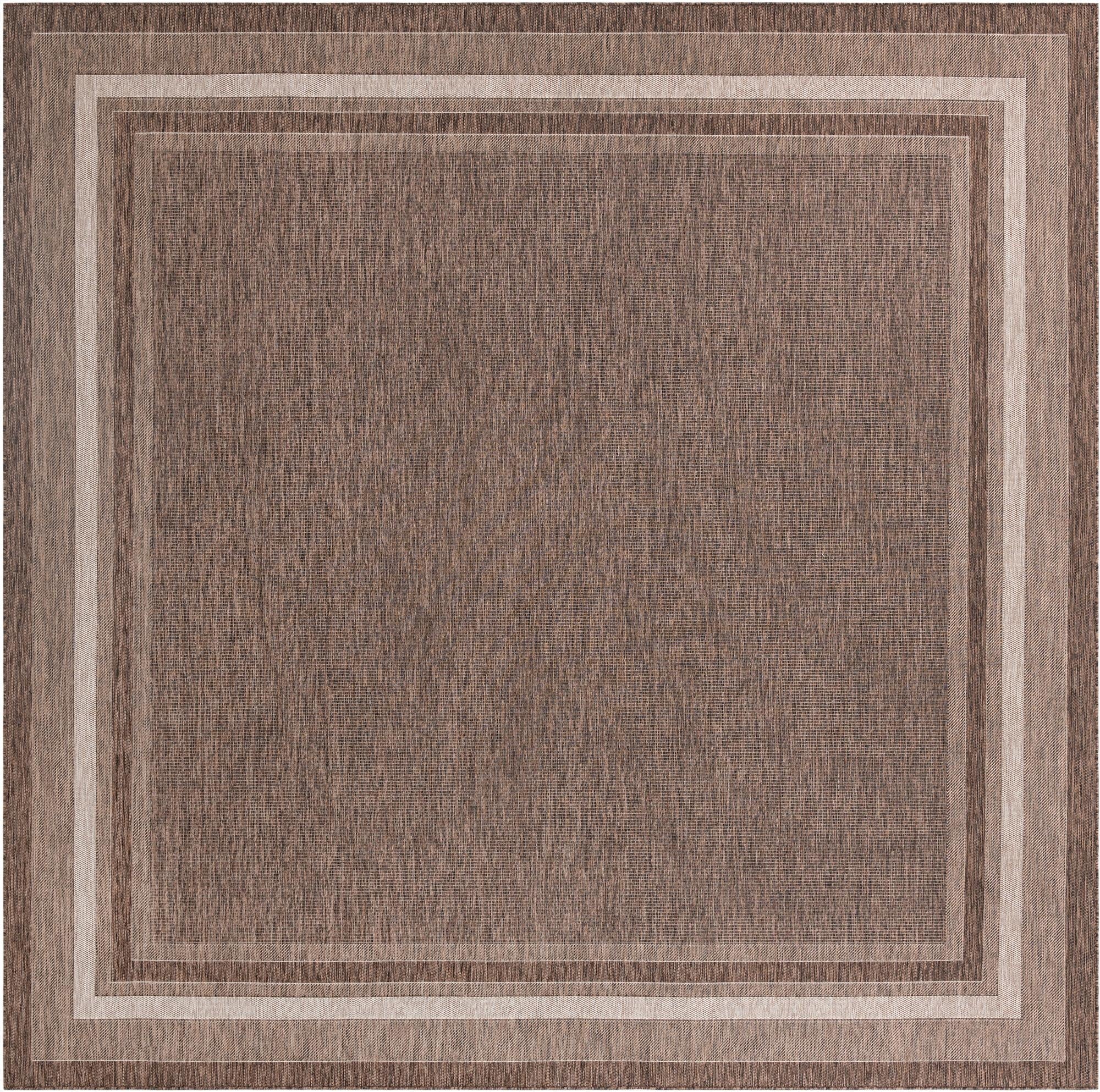  12' x 12'  Washable Border Indoor / Outdoor Square Rug