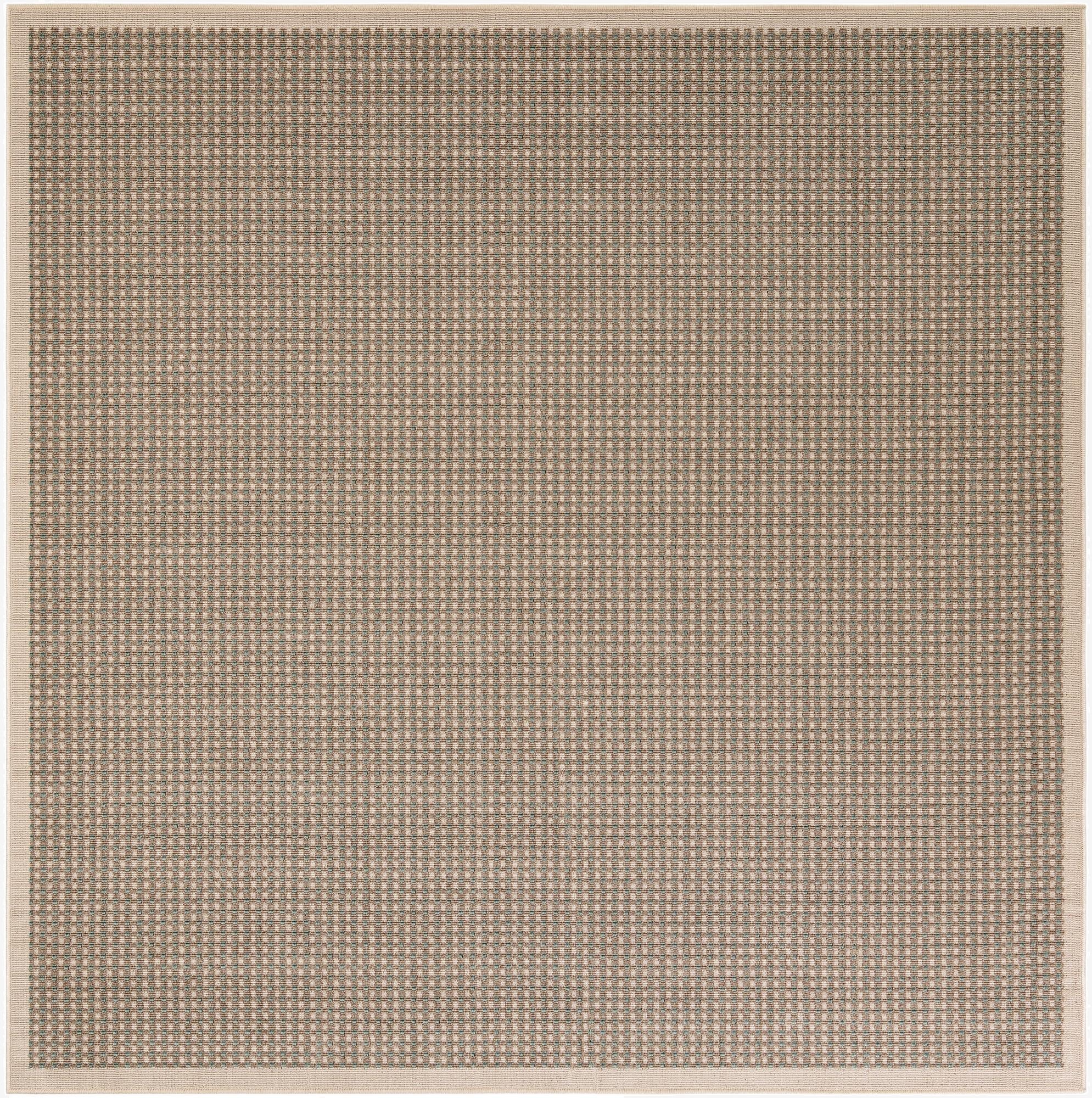  7' 10 x 7' 10  Washable Border Indoor / Outdoor Square Rug