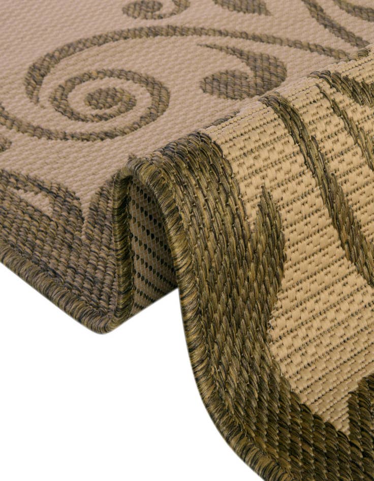 Detail image of  6' x 6'  Washable Botanical Indoor / Outdoor Square Rug