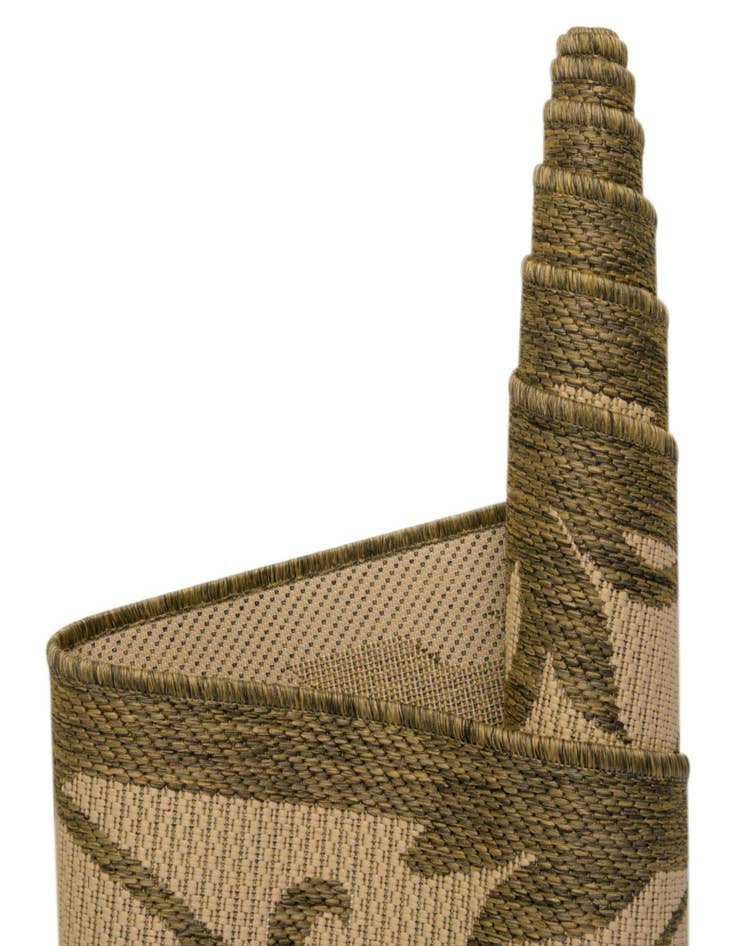 Detail image of  6' x 6'  Washable Botanical Indoor / Outdoor Square Rug