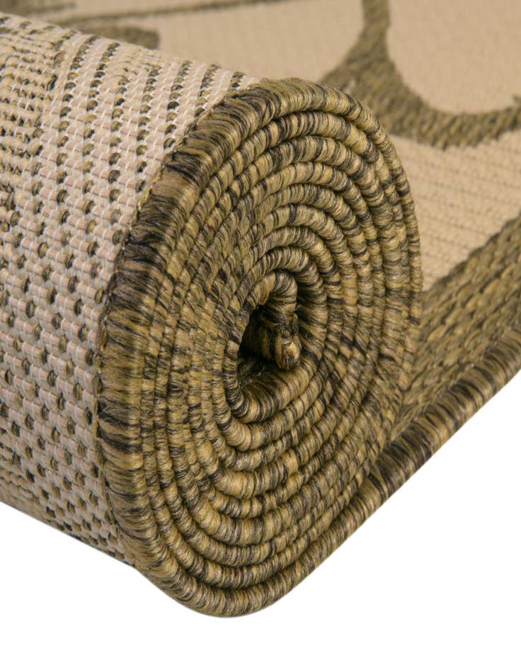 Detail image of  6' x 6'  Washable Botanical Indoor / Outdoor Square Rug