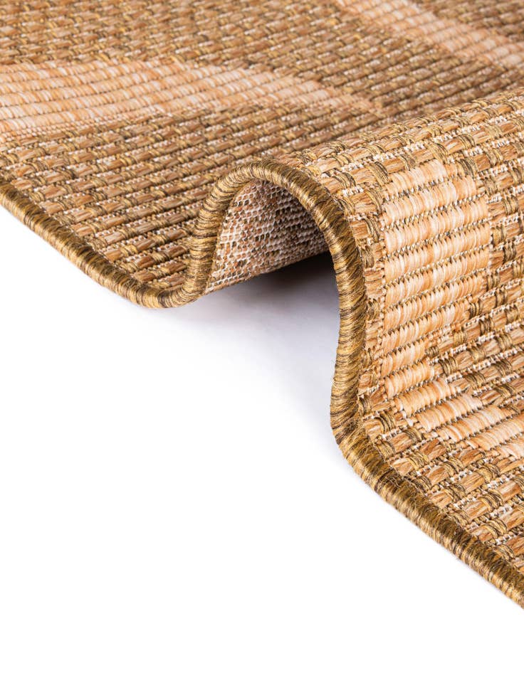 Detail image of  6' x 6'  Washable Botanical Indoor / Outdoor Square Rug