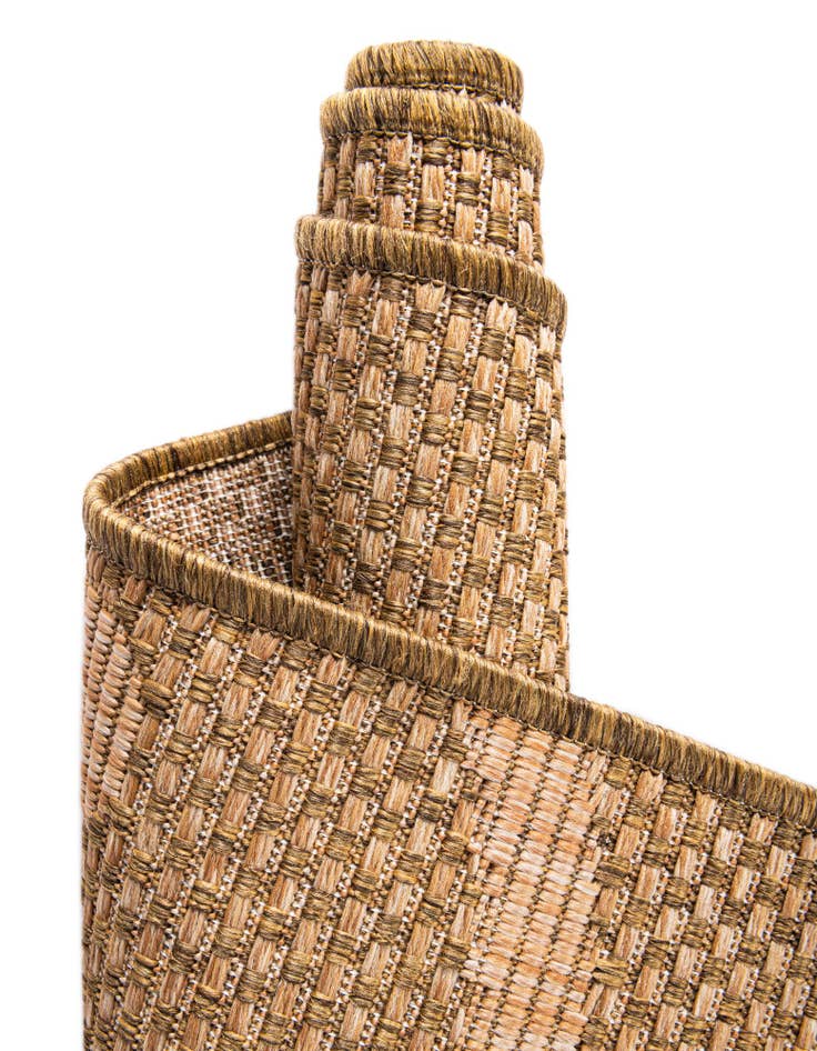 Detail image of  6' x 6'  Washable Botanical Indoor / Outdoor Square Rug