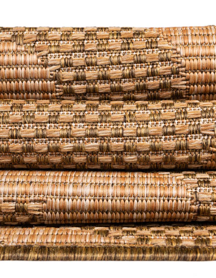 Detail image of  6' x 6'  Washable Botanical Indoor / Outdoor Square Rug