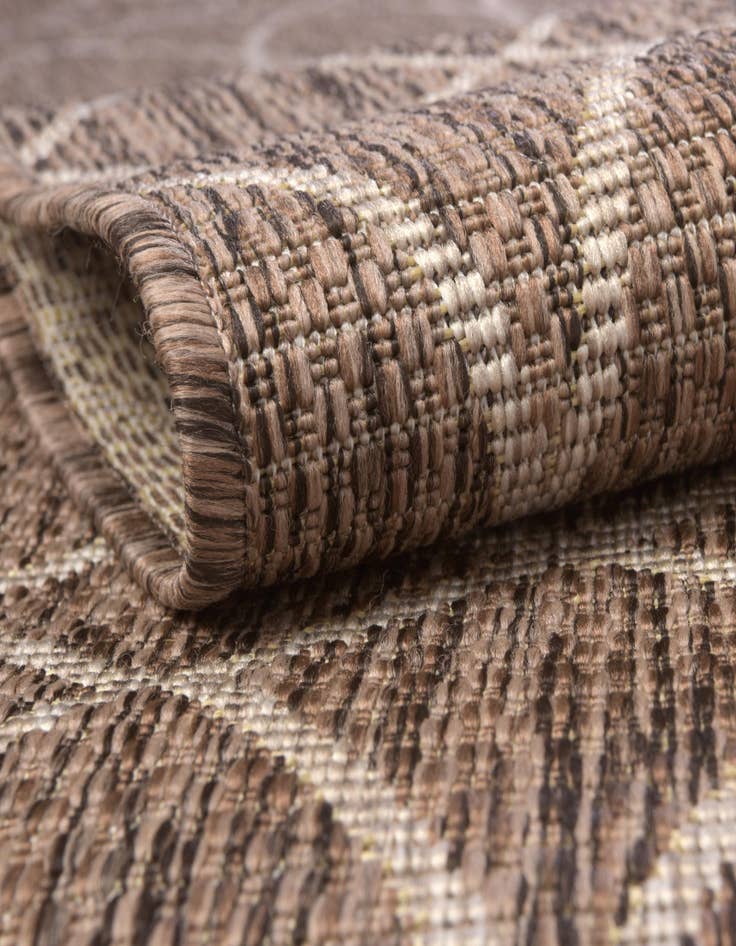 Detail image of  10' x 10'  Washable Lattice Indoor / Outdoor Square Rug