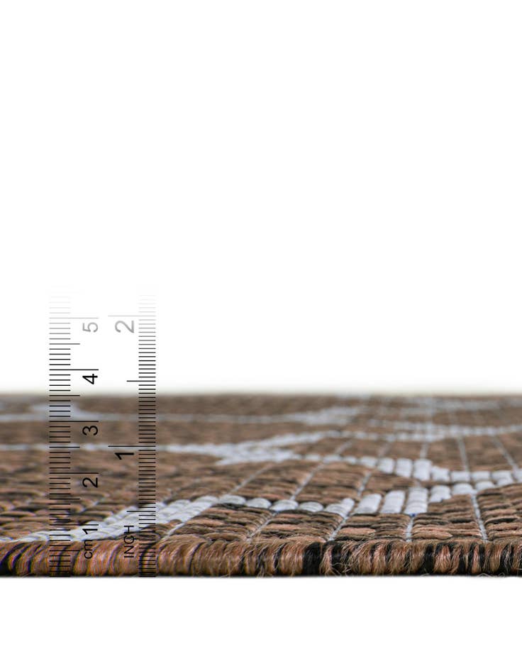 Detail image of  13' x 13'  Washable Lattice Indoor / Outdoor Square Rug