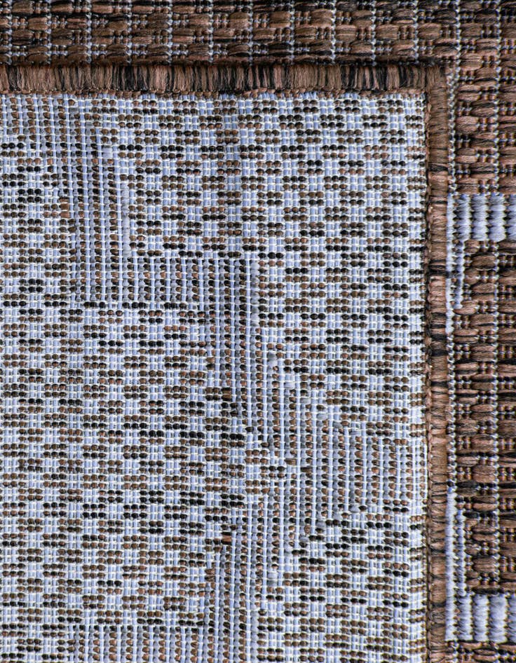 Detail image of  13' x 13'  Washable Lattice Indoor / Outdoor Square Rug
