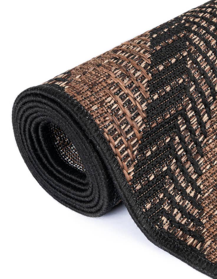 Detail image of  6' x 6'  Washable Modern Indoor / Outdoor Square Rug