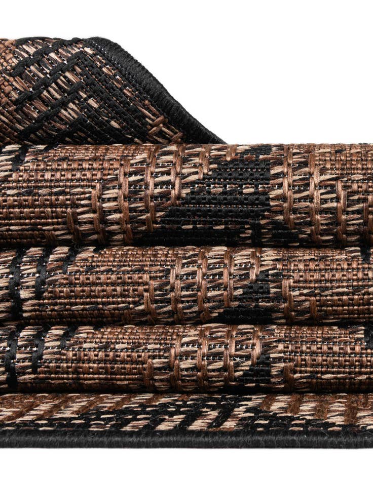 Detail image of  6' x 6'  Washable Modern Indoor / Outdoor Square Rug