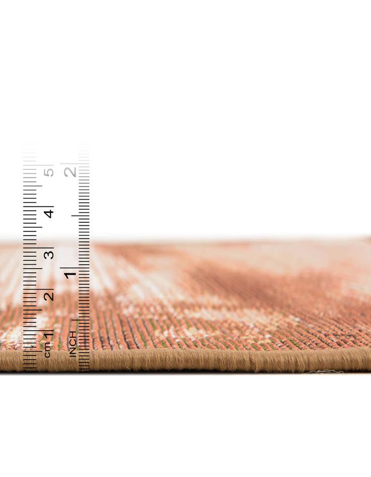 Detail image of  6' x 6'  Washable Modern Indoor / Outdoor Square Rug