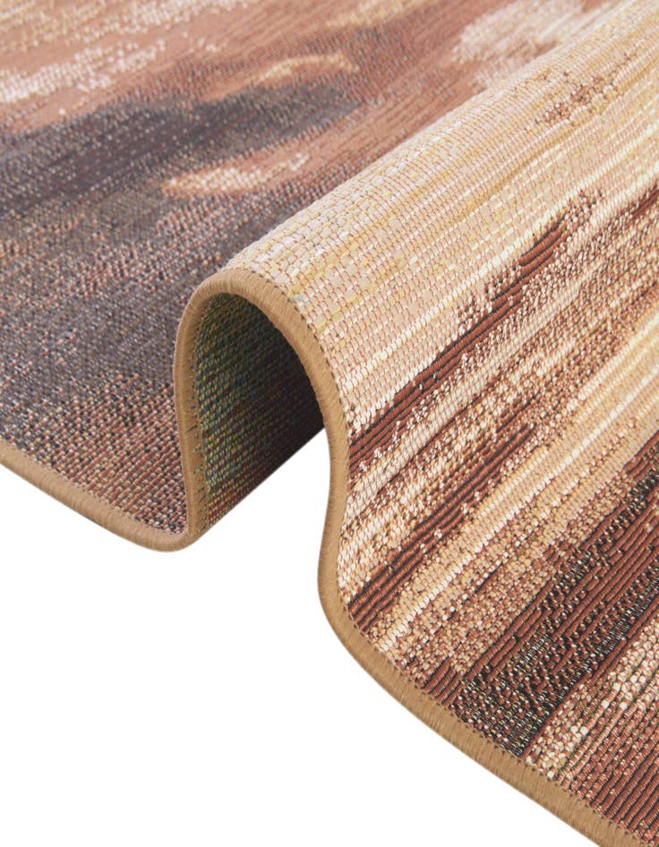 Detail image of  6' x 6'  Washable Modern Indoor / Outdoor Square Rug