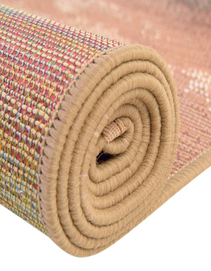 Detail image of  6' x 6'  Washable Modern Indoor / Outdoor Square Rug