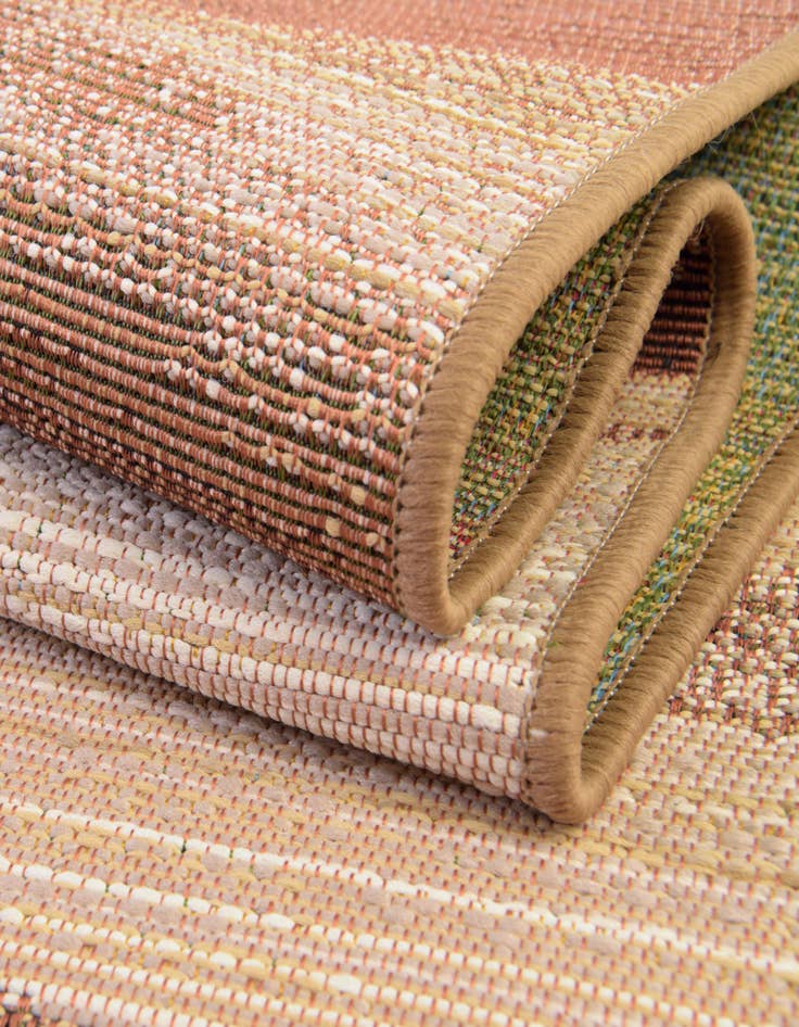 Detail image of  6' x 6'  Washable Modern Indoor / Outdoor Square Rug
