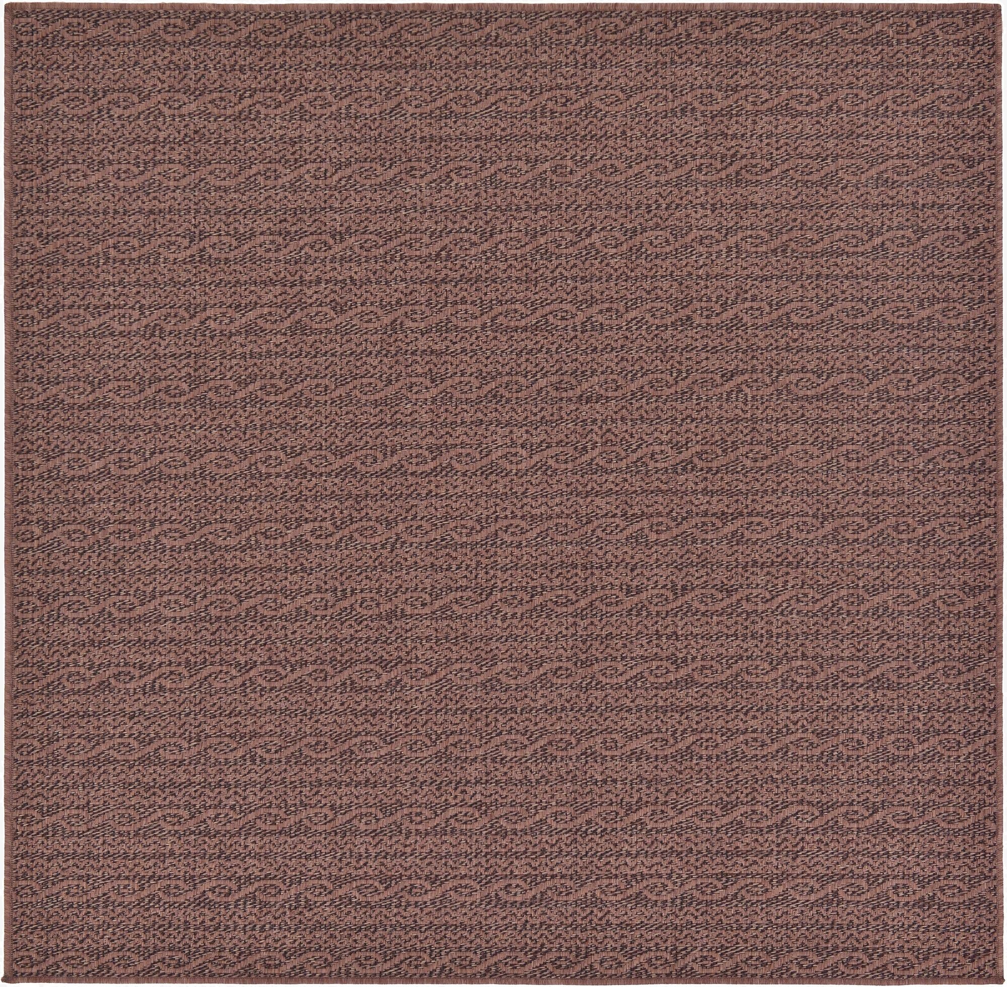  6' x 6'  Washable Modern Indoor / Outdoor Square Rug