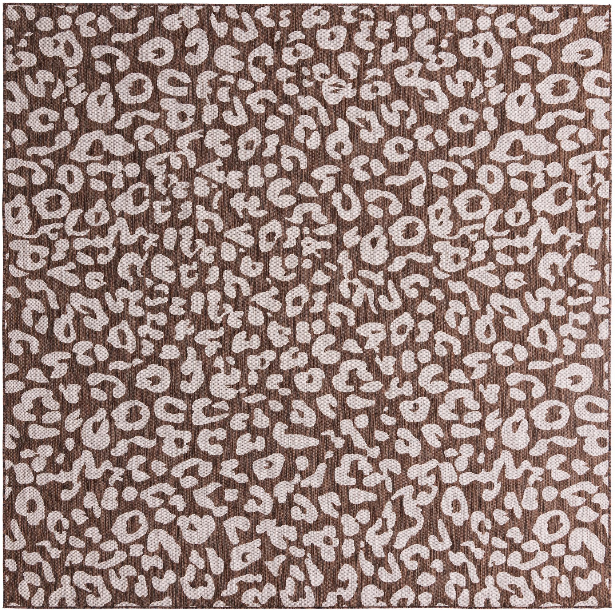  10' x 10'  Washable Safari Indoor / Outdoor Square Rug