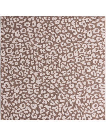 10' x 10' Washable Safari Indoor / Outdoor Square Rug