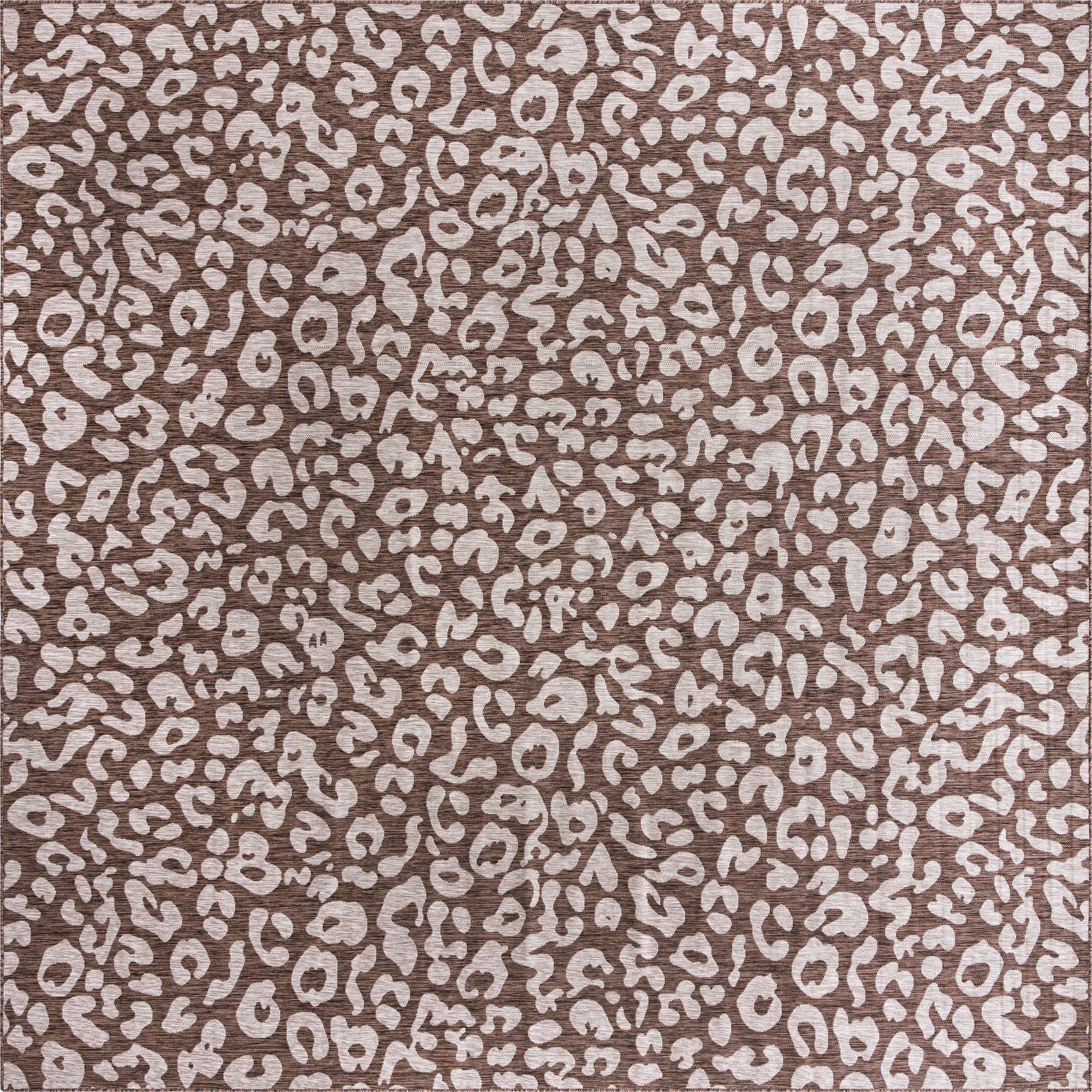  13' x 13'  Washable Safari Indoor / Outdoor Square Rug