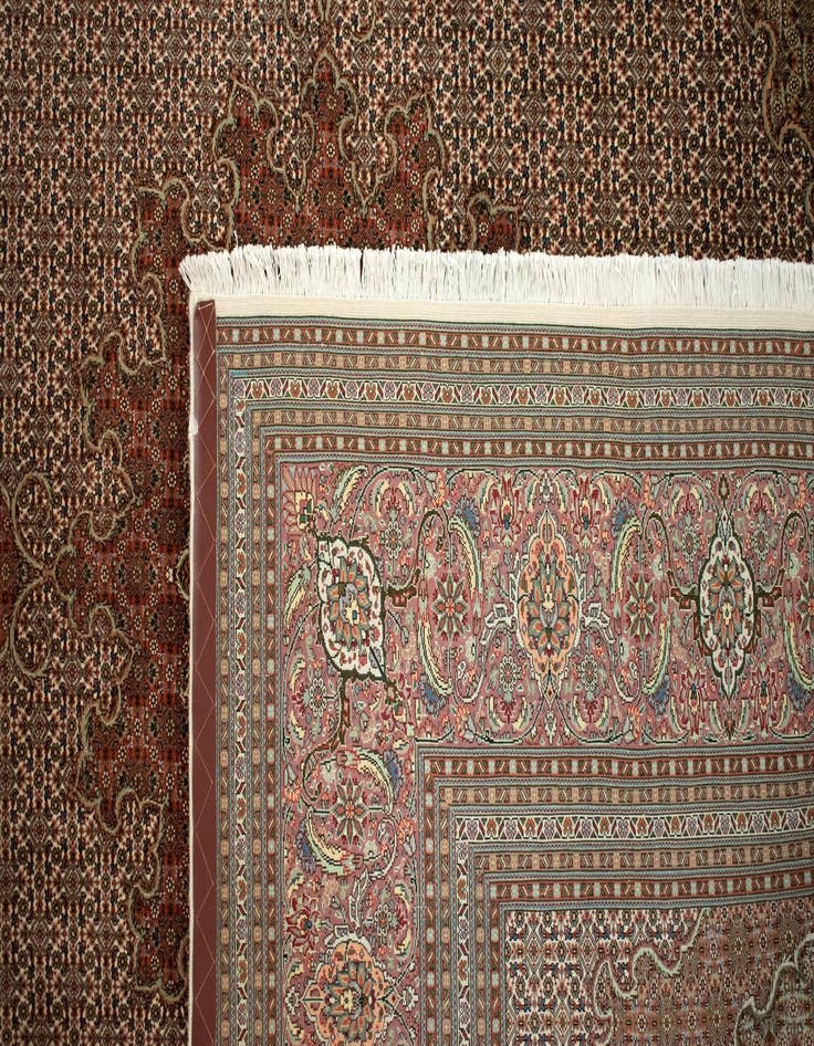 Detail image of  9' 10 x 9' 10 Tabriz Mahi Square Rug