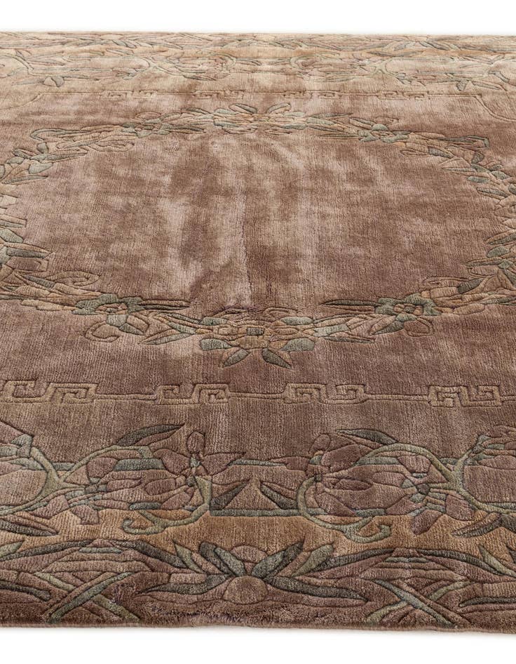 Detail image of  8' 4 x 8' 5  Hand Knotted Tibet Wool Square Rug