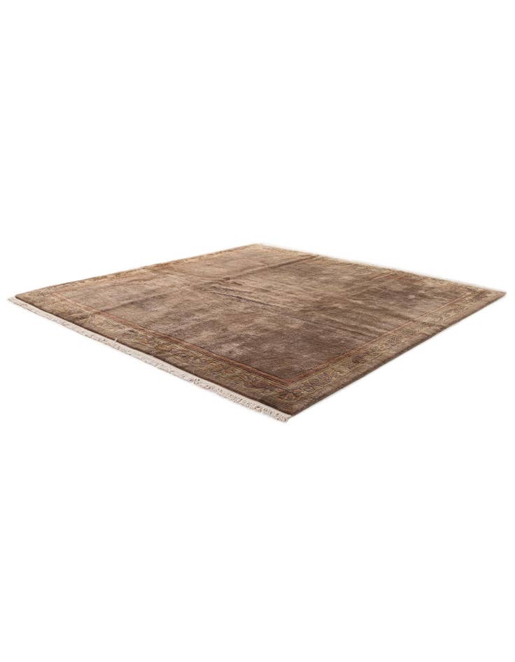 Detail image of  8' x 8'  Hand Knotted Tibet Wool Square Rug