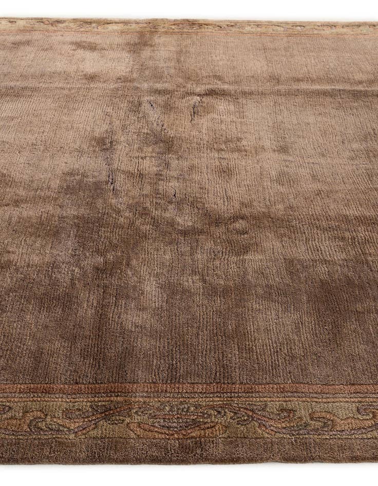 Detail image of  8' x 8'  Hand Knotted Tibet Wool Square Rug