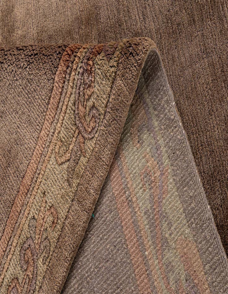 Detail image of  8' x 8'  Hand Knotted Tibet Wool Square Rug