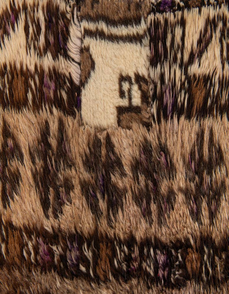 Detail image of  5' 3 x 6' 10  Hand Knotted Ultra Vintage Persian Wool Square Rug