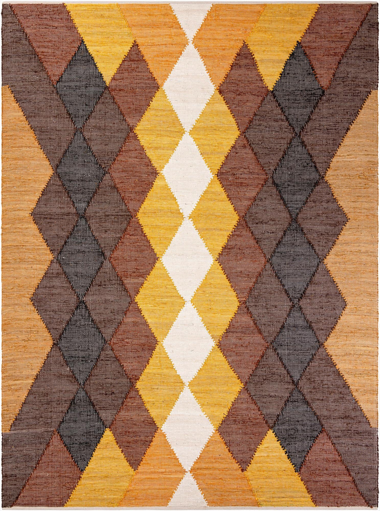  9' x 12'  Hand Braided Chindi Cotton Rug