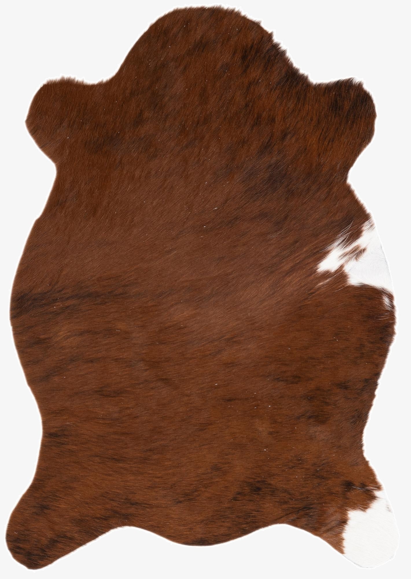  2' 1 x 2' 10 Cowhide Leather Rug
