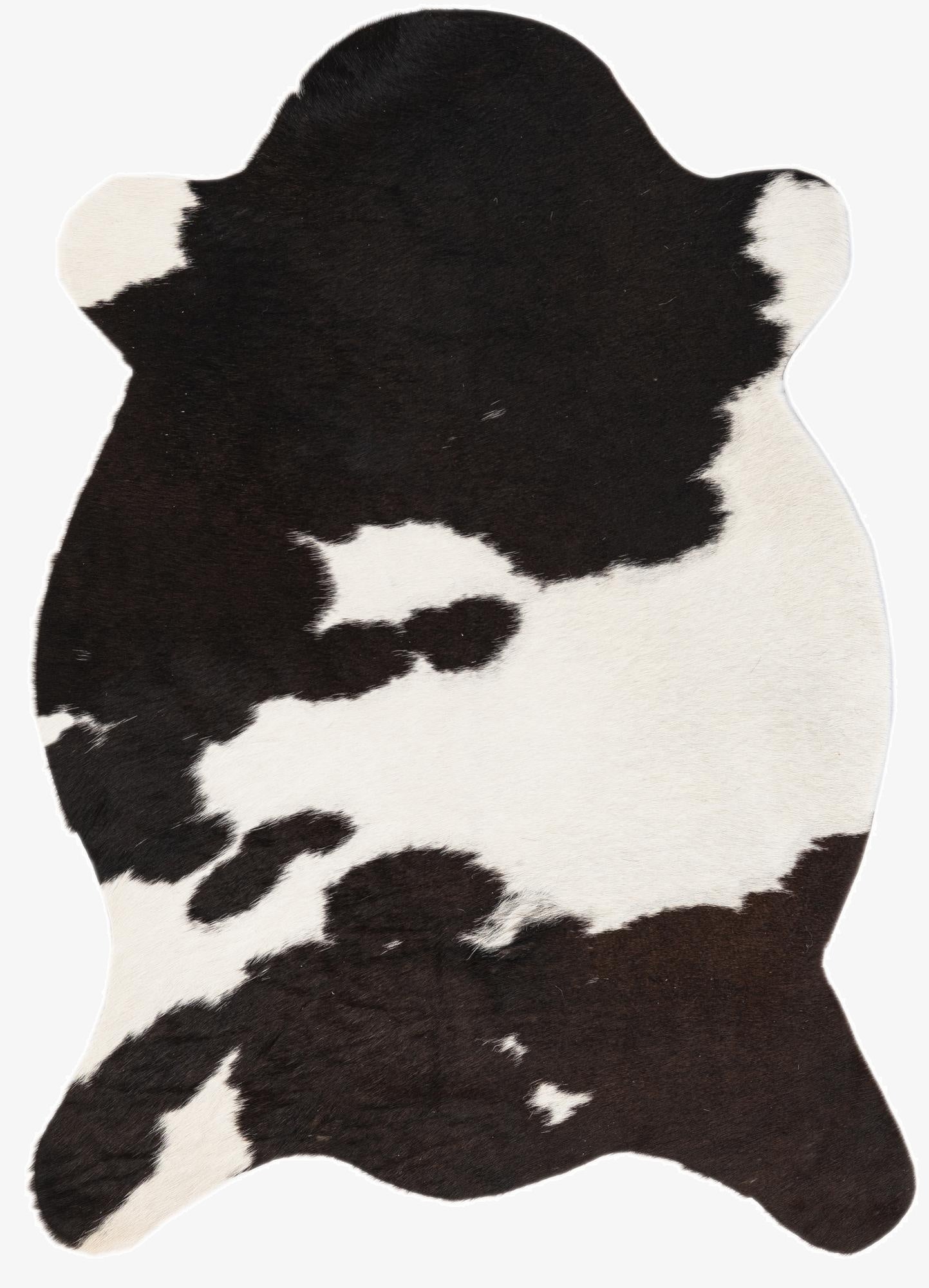  2' 1 x 2' 10 Cowhide Leather Rug