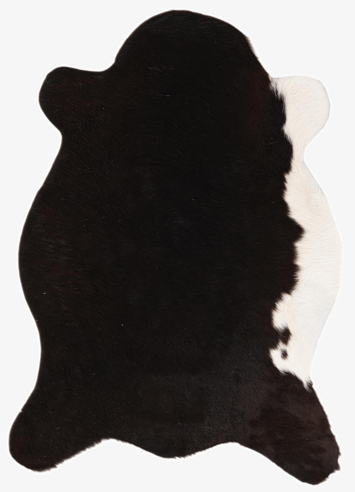  2' 1 x 2' 10 Cowhide Leather Rug
